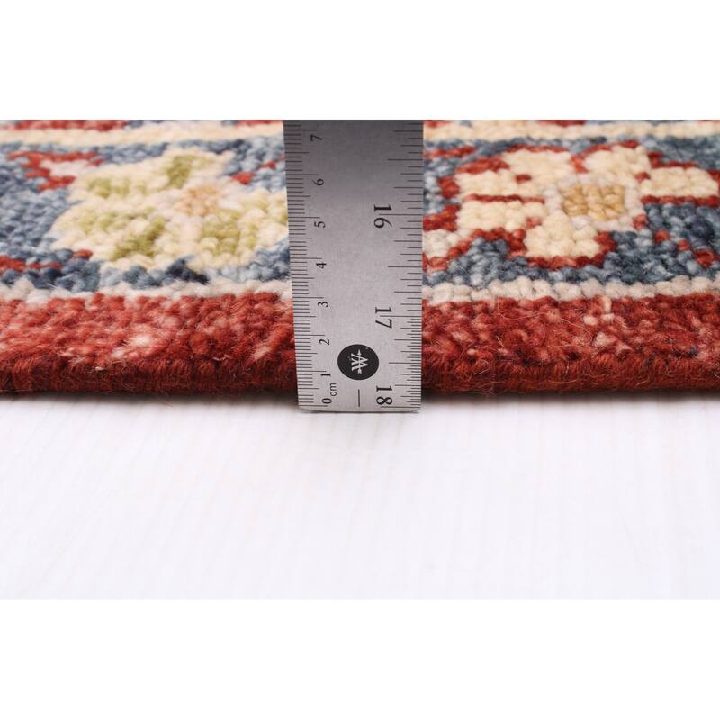 ECARPETGALLERY Hand-knotted Jules Serapi Dark Red Wool Rug - 5'11 x 8'11