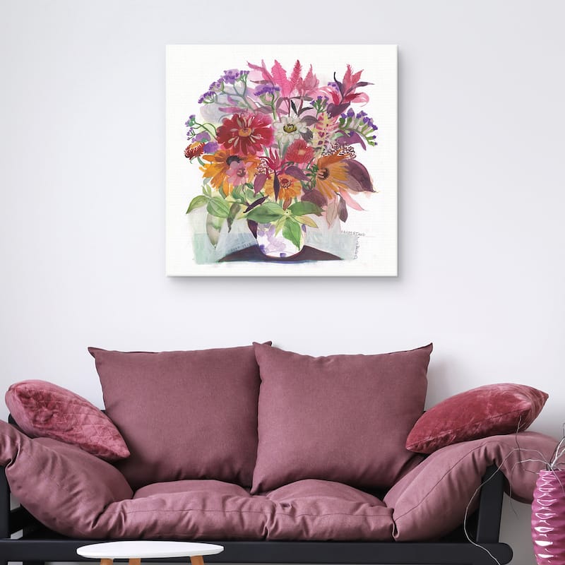 Farm Flowers 1 by Maret Hensick Canvas Art Print