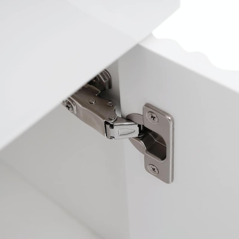 21.6-Inch Modern Floating Bathroom Vanity with Ceramic Basin