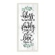 preview thumbnail 7 of 10, Stupell Bless This Family Religious Kitchen Phrase Plank Pattern Wood Wall Art, Design by Fearfully Made Creations - Off-White
