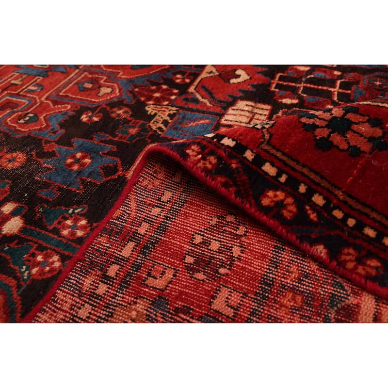 ECARPETGALLERY Hand-knotted Anadol Vintage Black, Red Wool Rug - 5'3 x 8'9