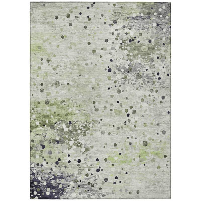 HomeRoots Abstract Transitional Rectangle Outdoor Rug