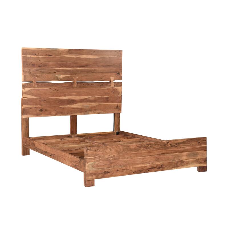 Sienna Live Edge Wood Panel Bed