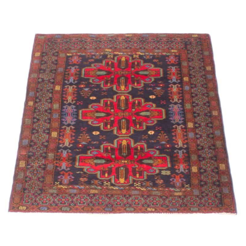 Teimani Navy Rug 3'3" x 5'0" - 3'3 x 5'0