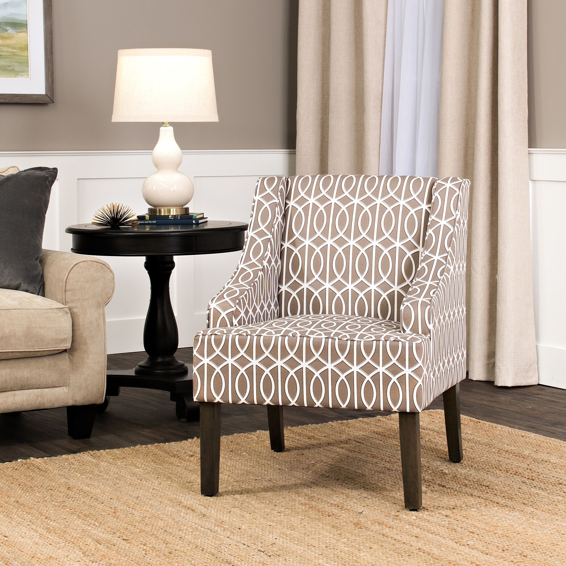 Swoop Arm Accent Chair - Homepop Classic Swoop Arm Accent Chair Buy