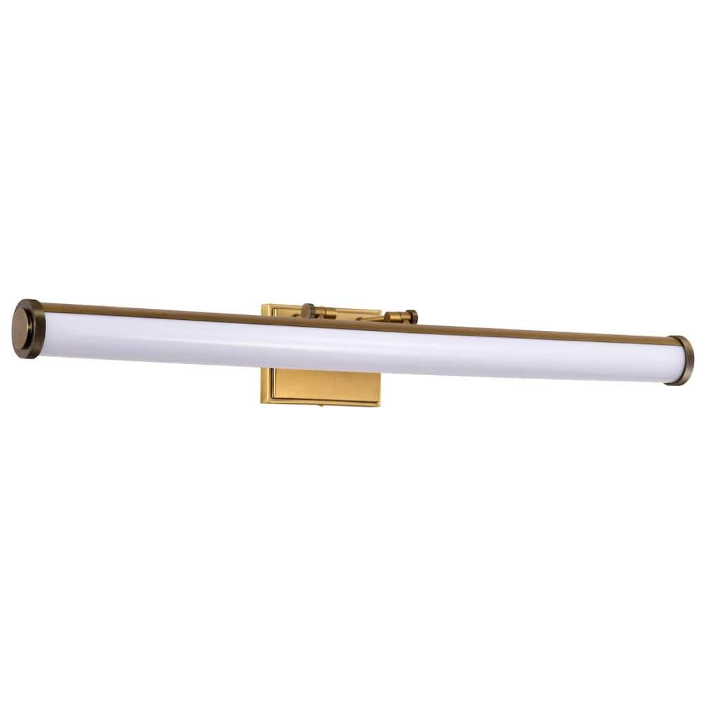 Cora 36 Inch LED Vanity 3 CCT Selectable Vintage Brass Finish Acrylic Lens - Vintage Brass