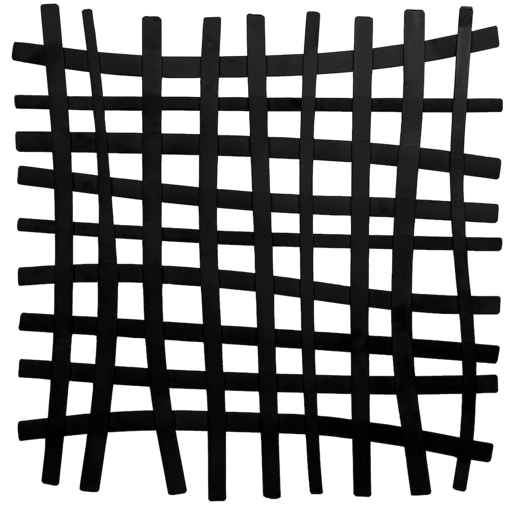 Uttermost Gridlines Matte Black Iron Wall Decor - 24" H x 24" W