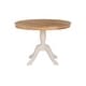 preview thumbnail 14 of 15, Josie Round Solid Wood Pedestal Table White/Natural