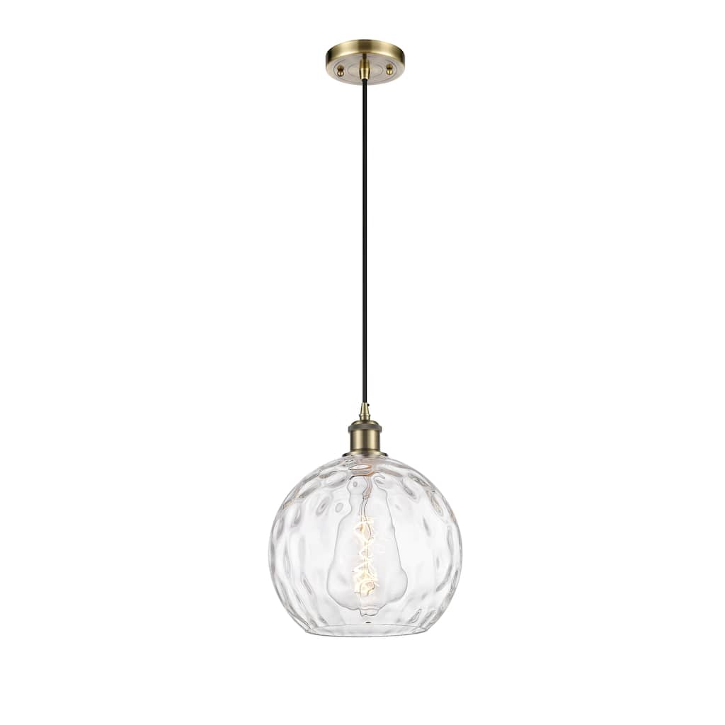 Innovations Lighting Ballston Athens Water Glass 1 Light 10" Cord Hung Mini Pendant
