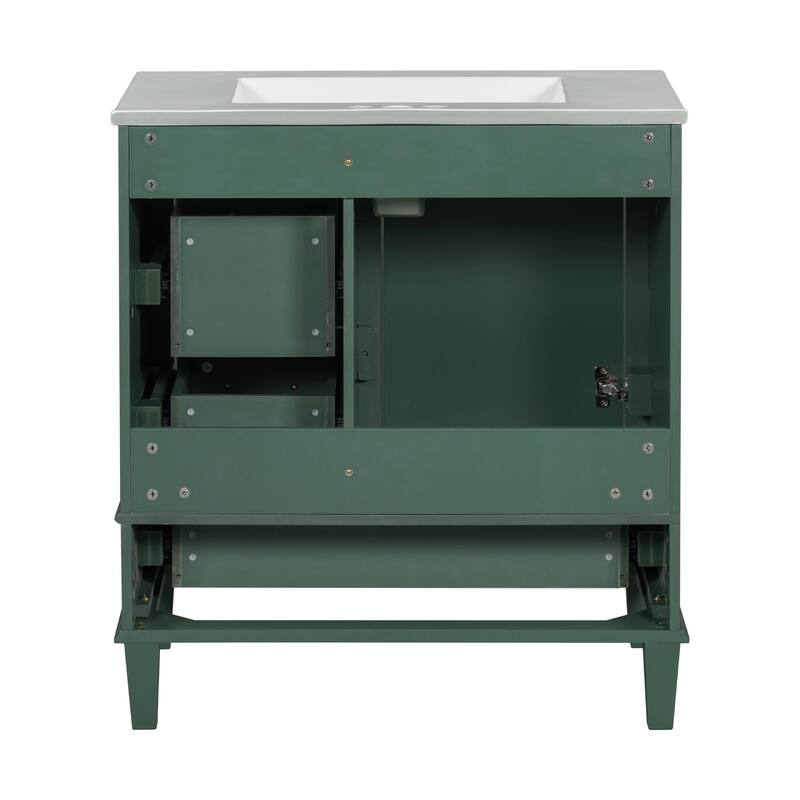30" Modern Bathroom Vanity with Sink, Storage Cabinet