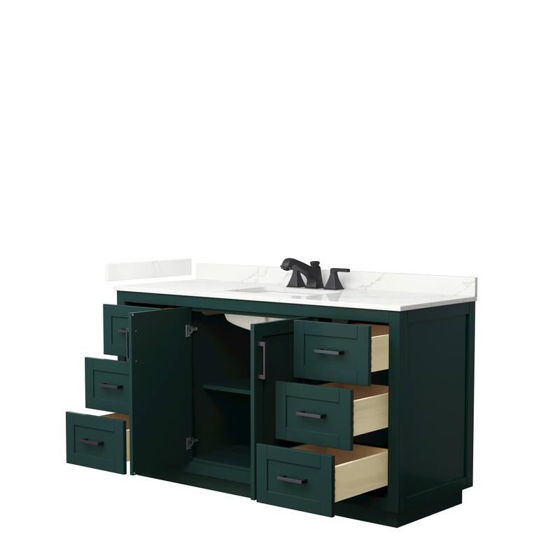 Miranda 60-inch Single Vanity, Quartz Top