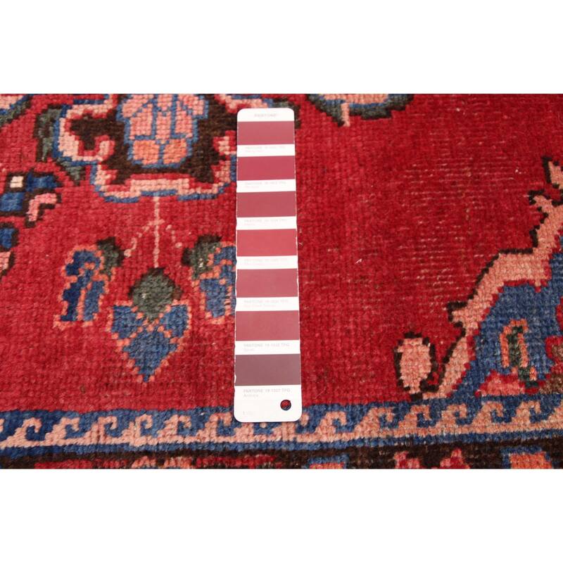 ECARPETGALLERY Hand-knotted Andelz Red Wool Rug - 3'8 x 9'9
