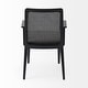 preview thumbnail 16 of 21, Clara Cream Fabric Seat with Cane Back and Light Brown Solid Wood Frame Dining Chair