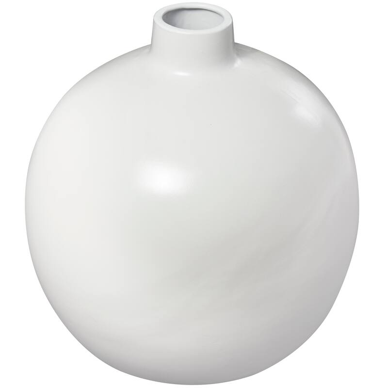 White Ceramic Matte Decorative Vase