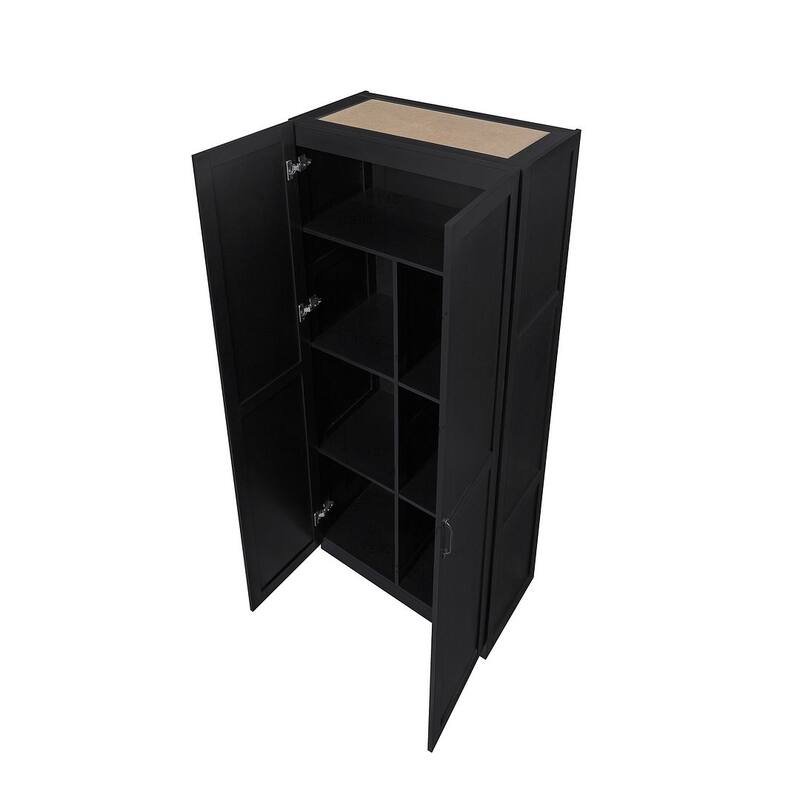 Manhattan Comfort Hopkins Modern 7 Shelf Freestanding Storage Closet
