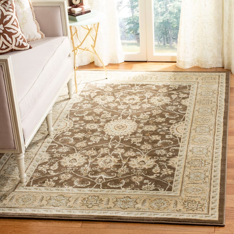SAFAVIEH Florenteen Justine Traditional Oriental Rug - 5'1" x 7'7" - Brown/Ivory