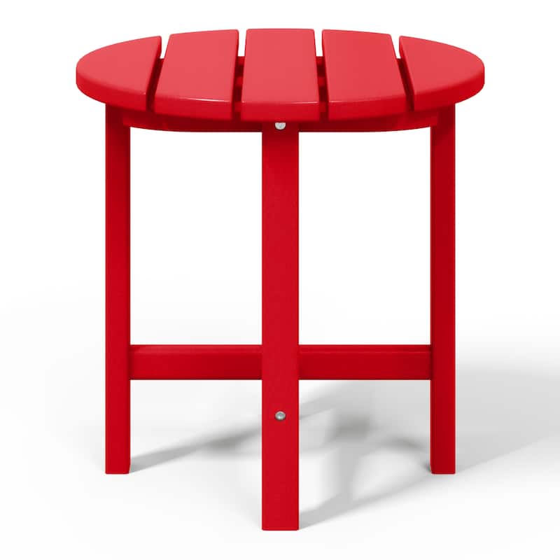 Polytrends Altura Eco-friendly All Weather Round 18" Side Table
