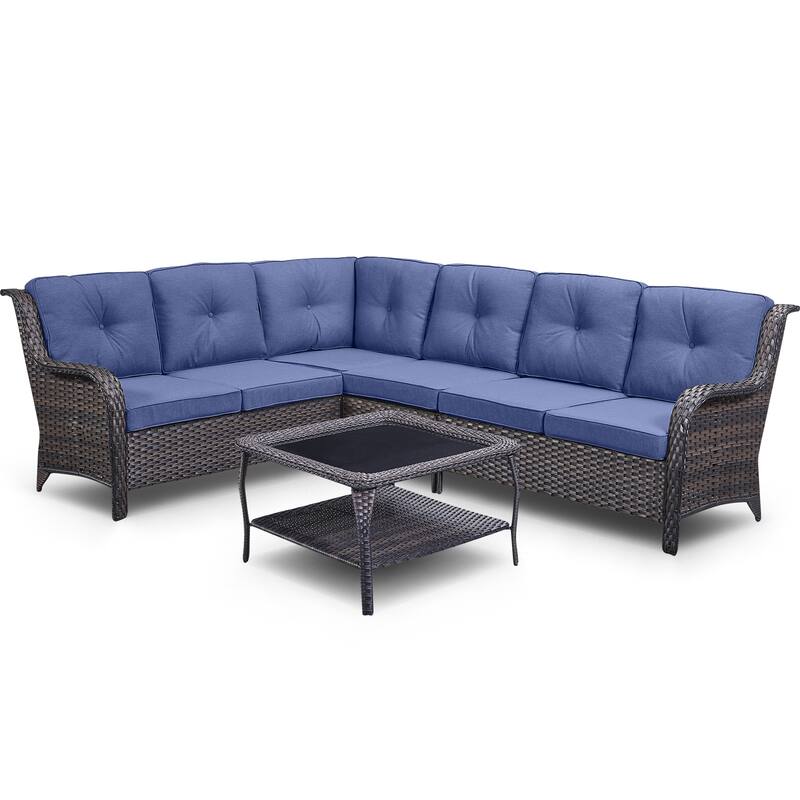 Gymojoy Outdoor Sofa Loveseat Corner Sofa Table Sets