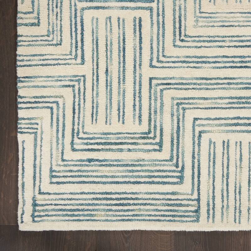 Dugap Power Loomed Geometric Modern Soft Area Rug By HomeRoots