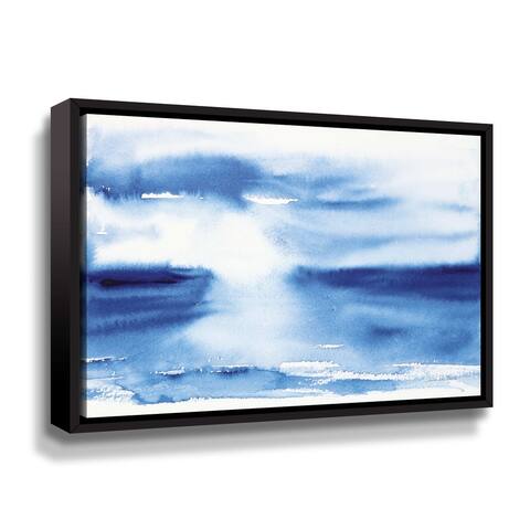 Ocean Blue III Gallery Wrapped Floater-framed Canvas