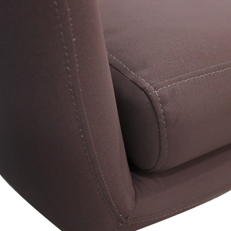 Microfibres Fabric Upholstered Child Accent Armchair with Wooden Legs - 19.29"W x 16.93"D x 20.47"H