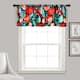 Porch & Den Egger Poppy Pattern Room Darkening Window Curtain Valance