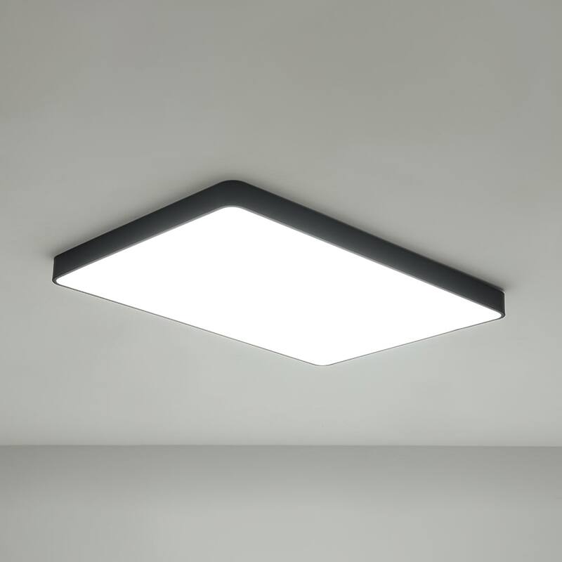 Dimmable LED Wide Rectangular Flush Mount Light 33.9 in