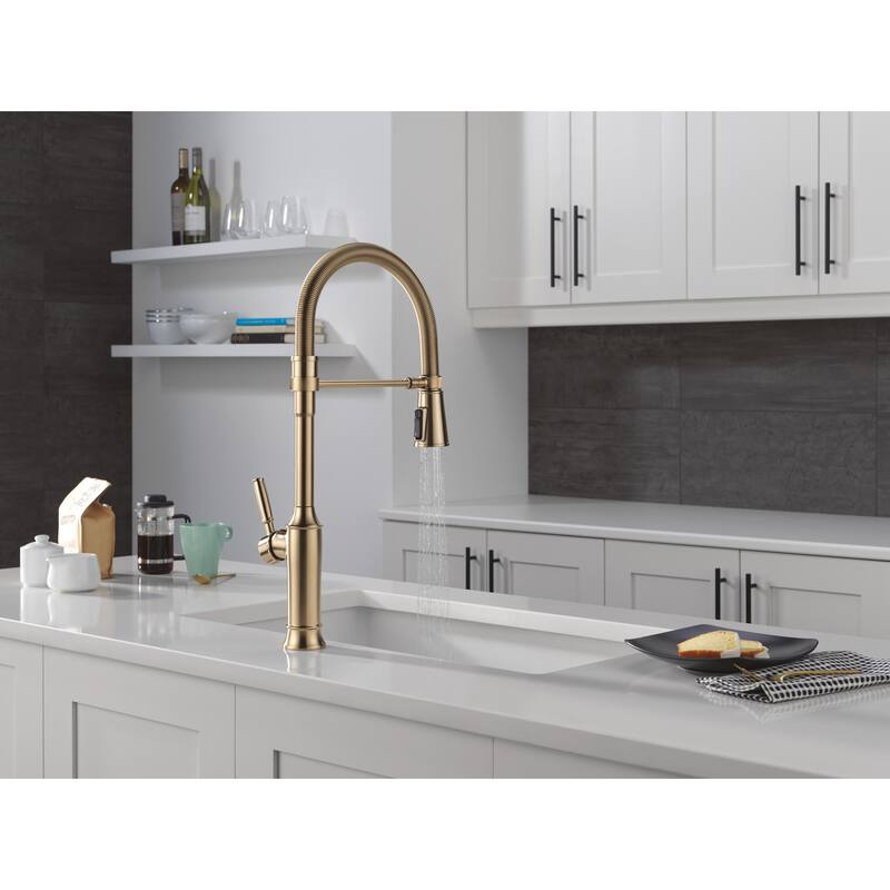 Delta 9684-DST Renaldi 1.8 GPM Single Hole Pre-Rinse Kitchen Faucet