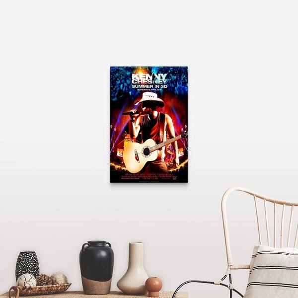 Shop Kenny Chesney Summer In 3d Movie Poster Canvas Wall Art