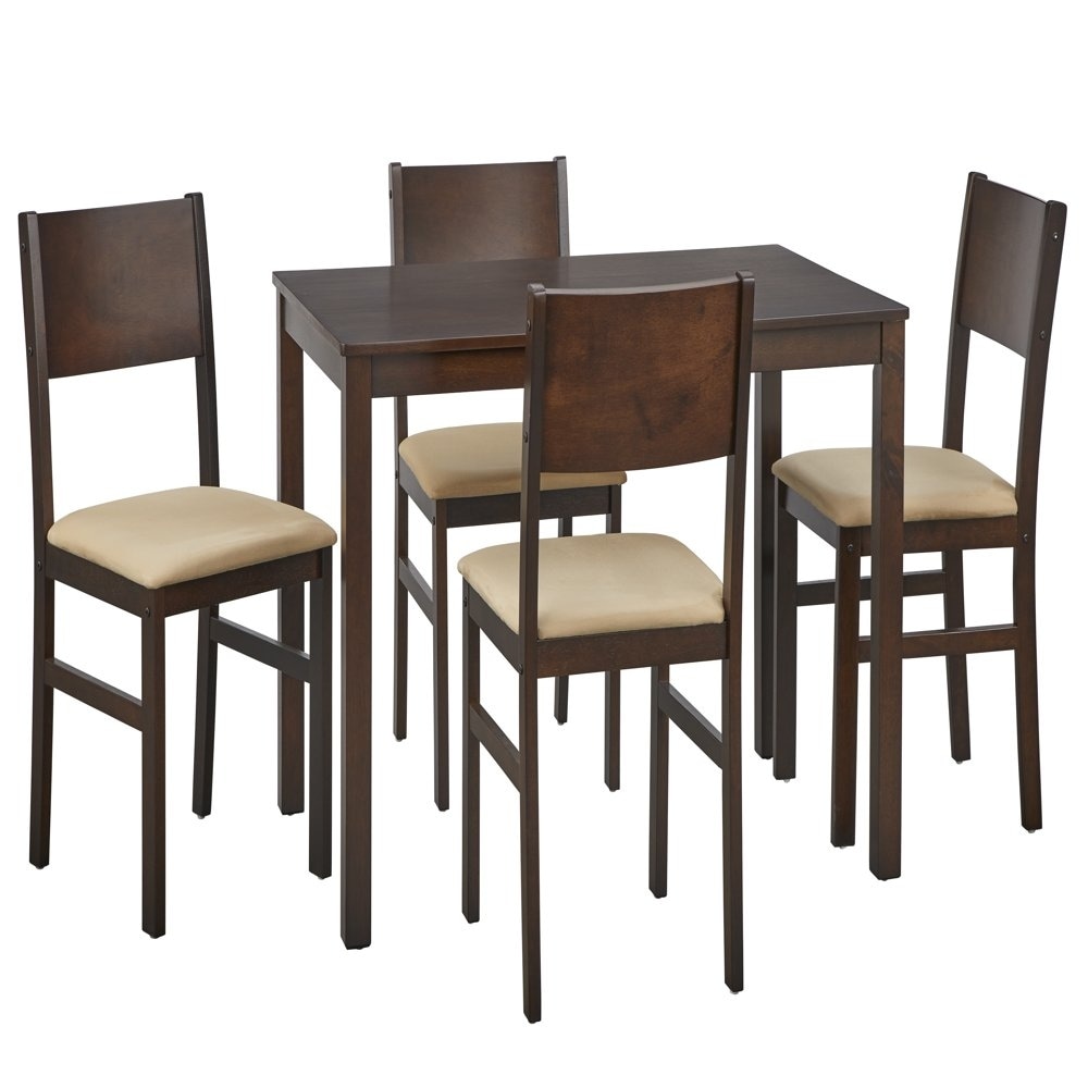 Lucca 5 Piece Dining Set Espresso Bed Bath Beyond 37979588