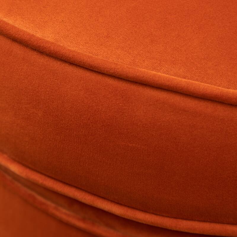 Orange 22" Upholstered Velvet Accent Chair