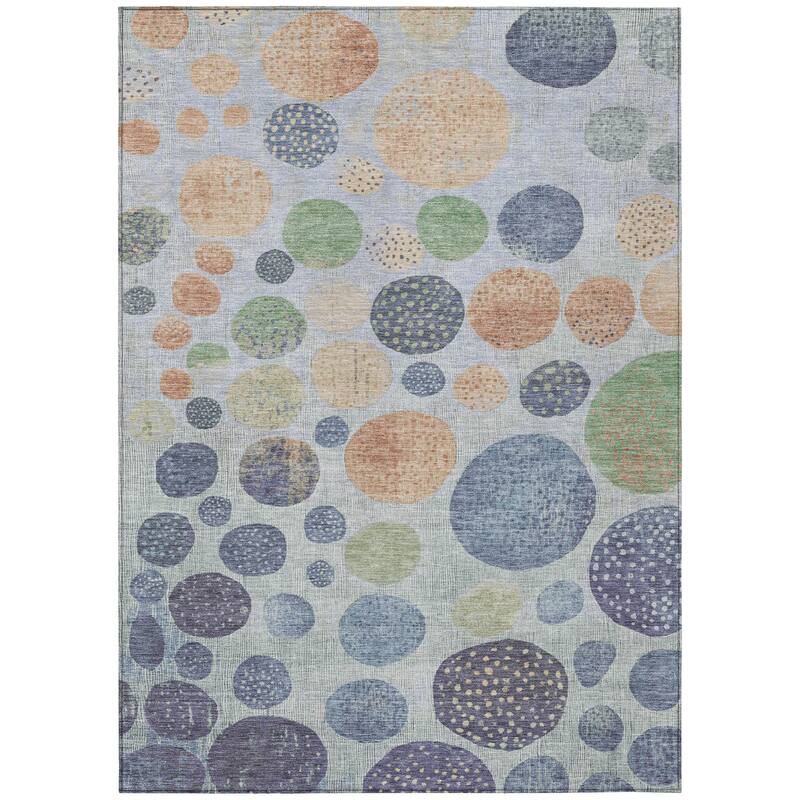 HomeRoots Geometric Transitional Rectangle Outdoor Rug