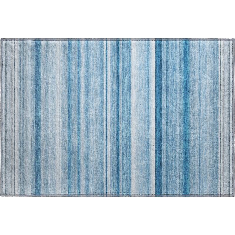 Premium Washable Super Soft Ombre Cabana Stripe Mayfield Rug