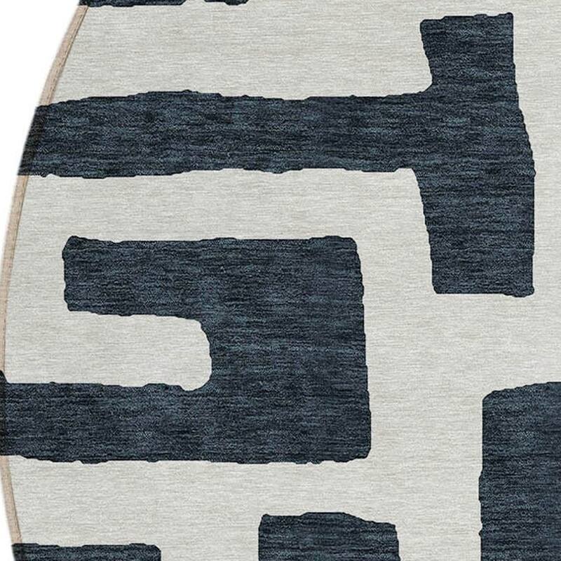 HomeRoots Abstract Transitional Rectangle Outdoor Rug