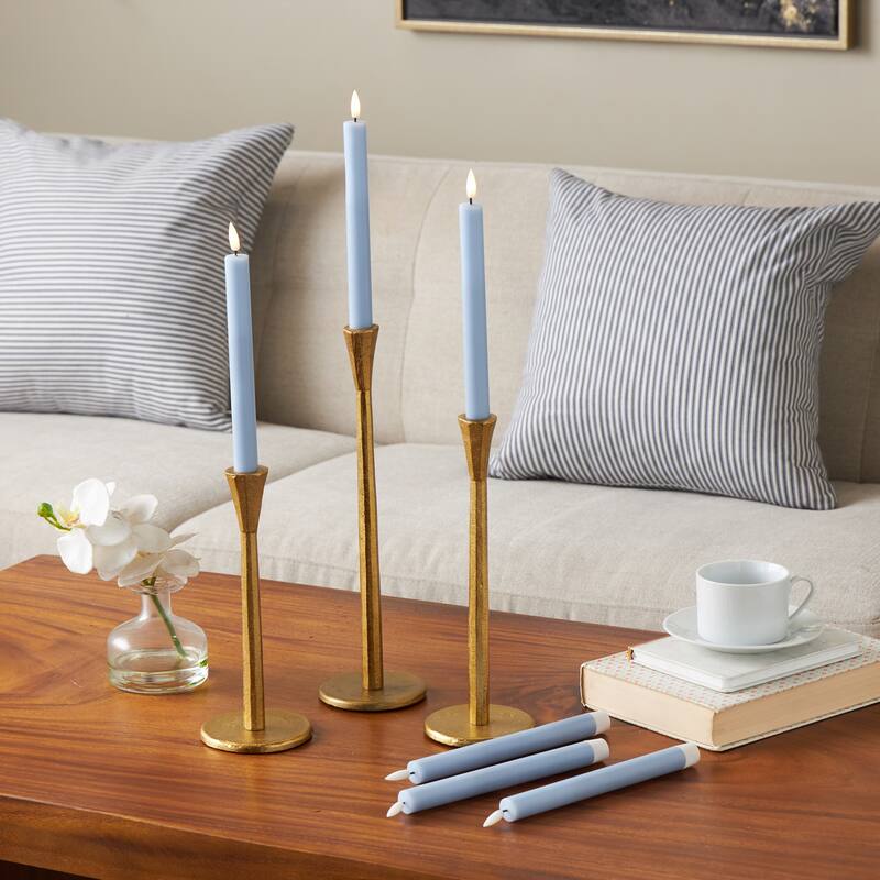 Wax Flameless Candle with Remote Control - Set of 6 Red, Black, White, Yellow, Blue or Pink - Roche River Decor