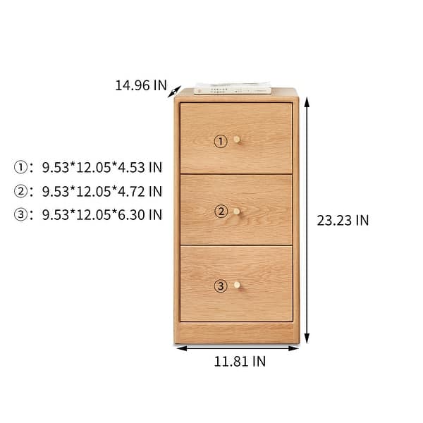 Nestfair Oak Wood Storage with Drawers Bed Bath & Beyond