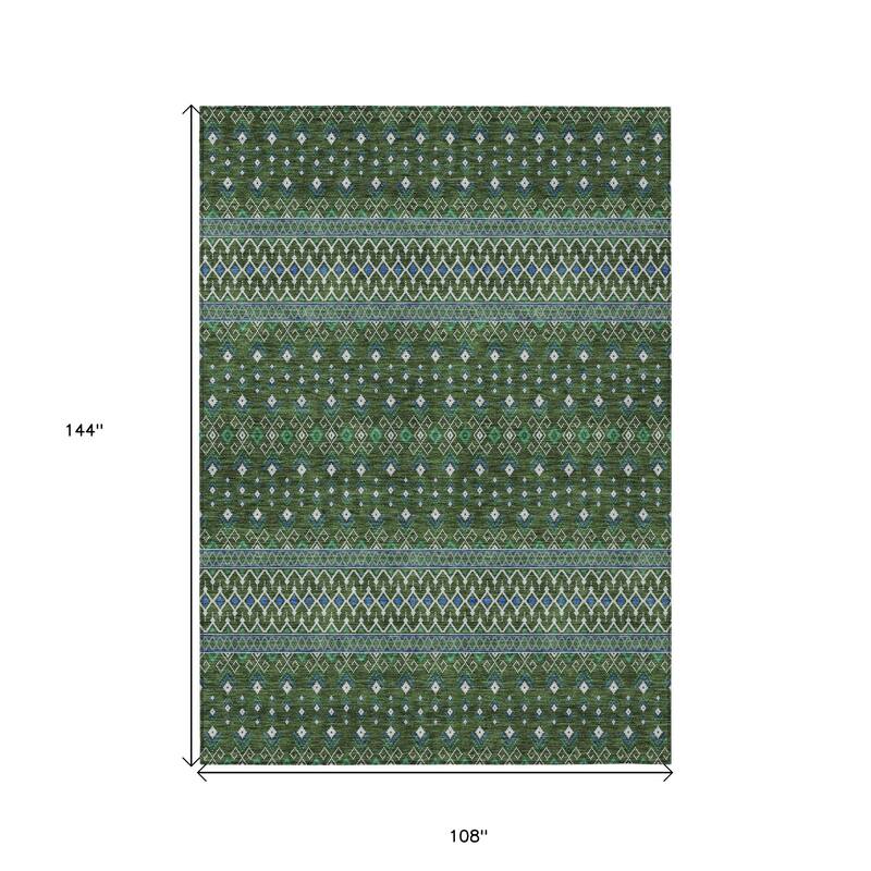 HomeRoots Tribal Transitional Rectangle Outdoor Rug
