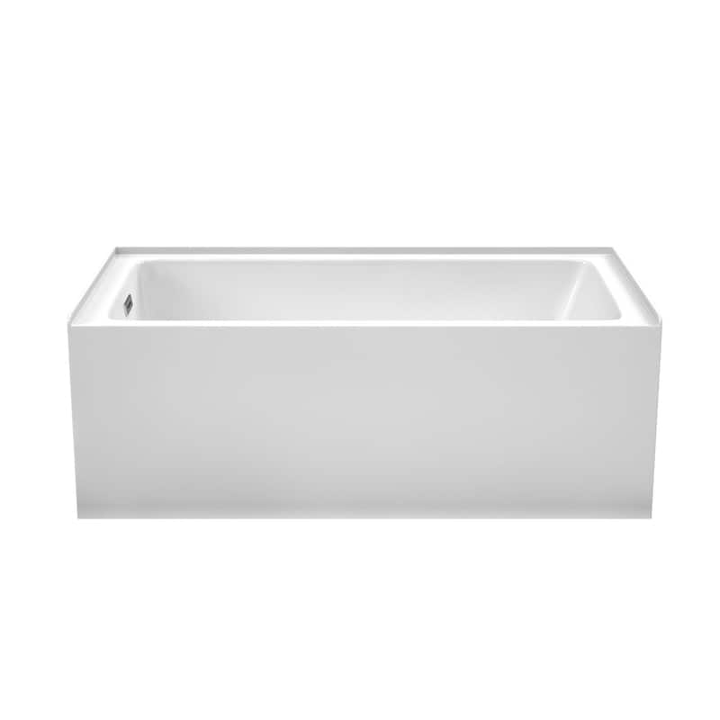Grayley 60-Inch x 32-Inch Alcove Bathtub in White with Options