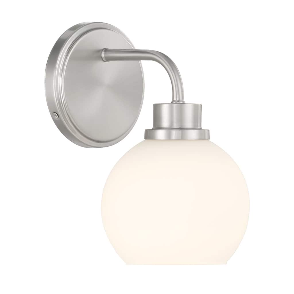 Bellevue SHWS26756 Meridian 10" Tall Bathroom Sconce with Opal Glass