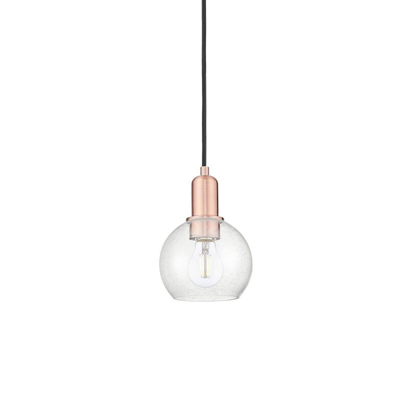 Innovations Lighting 716-1P-9-6 Athens Pendant Athens 6" Wide Mini - Antique Copper / Seedy