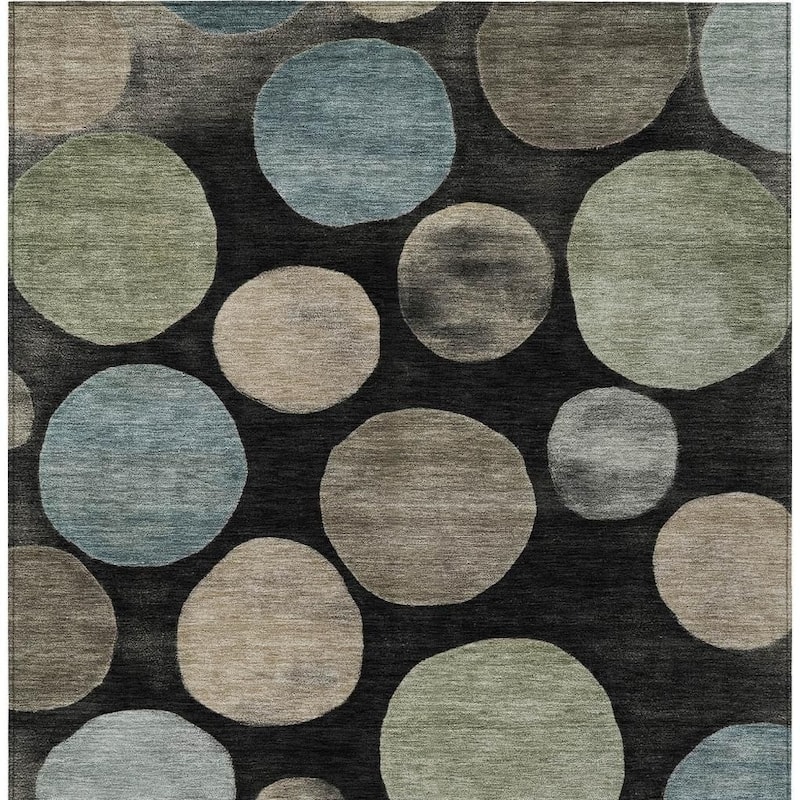 HomeRoots Geometric Transitional Rectangle Outdoor Rug