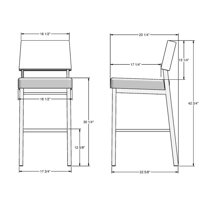 Amisco Avery Counter and Bar Stool
