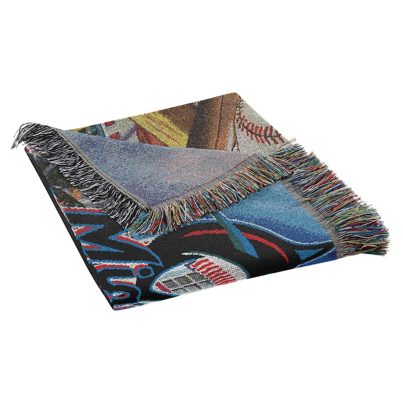 MLB Woven Tapestry Throw Blanket