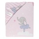 preview thumbnail 3 of 3, Bedtime Originals Tiny Dancer Elephant/Bunny Ballet Baby Fitted Crib Sheet - Pink