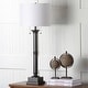 preview thumbnail 5 of 7, SAFAVIEH Lighting 35-inch Estilo Column Dark Grey Table Lamp (Set of 2)