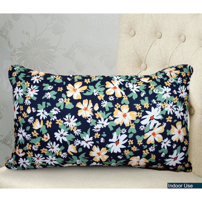 Decorative Indoor Outdoor Waterproof Throw Pillows 12''x20'' Inches with Inserts for Your Patio Furniture, Chairs, Indoor Décor