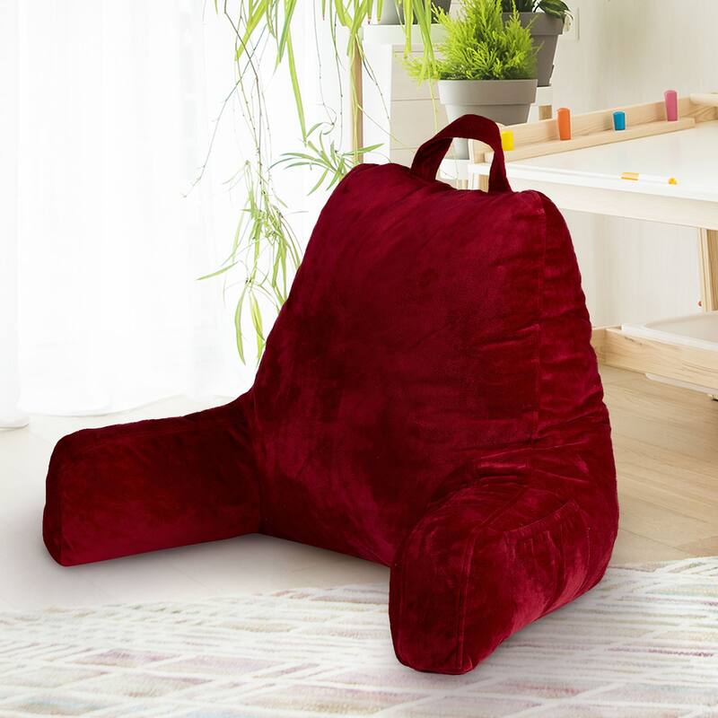 Cheer Collection Kids Size Reading and Backrest Pillow with Armrest
