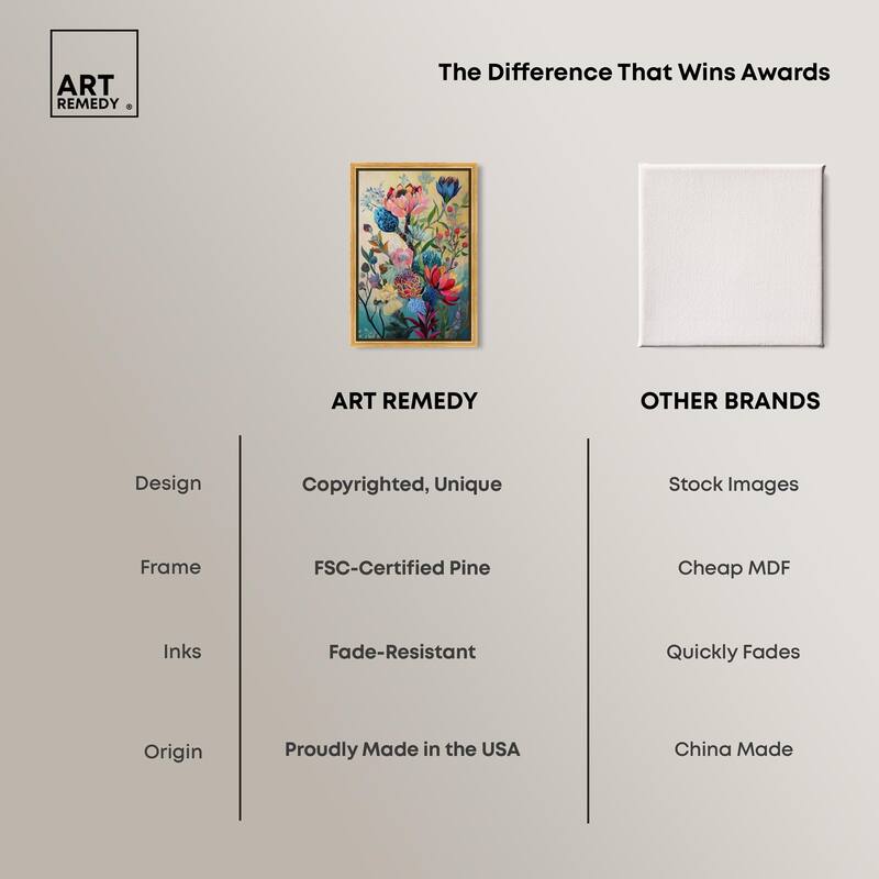 Exotic Bloom Medley I Canvas by Art Remedy
