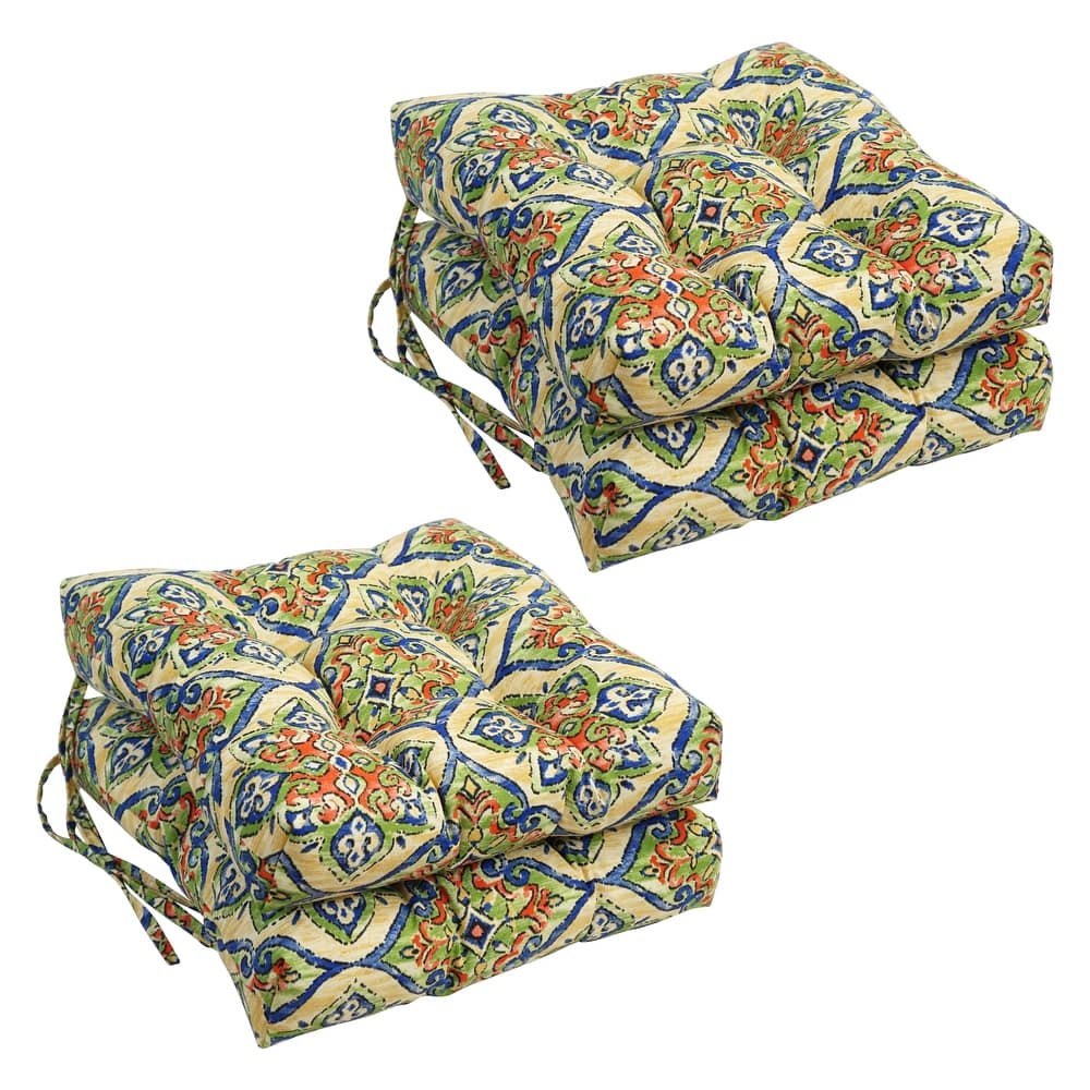 16-inch Square Outdoor Dining Chair Cushions (Set of 2, 4, or 6)