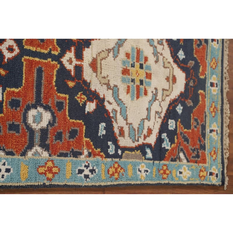 Heriz Serapi Oriental Runner Rug Handmade Wool Carpet - 2'7" x 8'0"